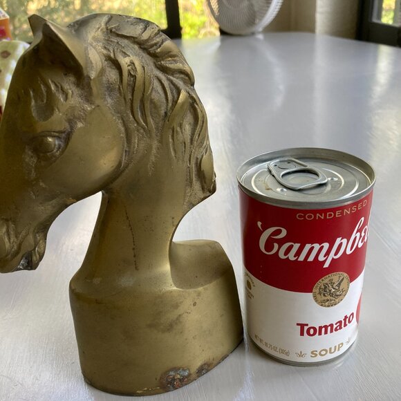 Castilian Imports HORSE HEAD STATUE  Brass/Copper vintage 7.25"h - Picture 5 of 9